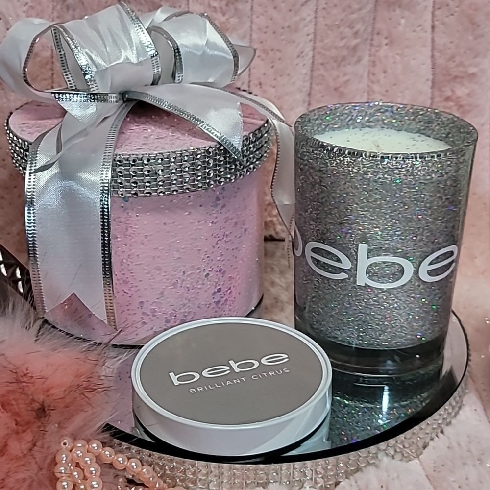 bebe Scented Candle, Brilliant Citrus Glow, 1 wick  NWT